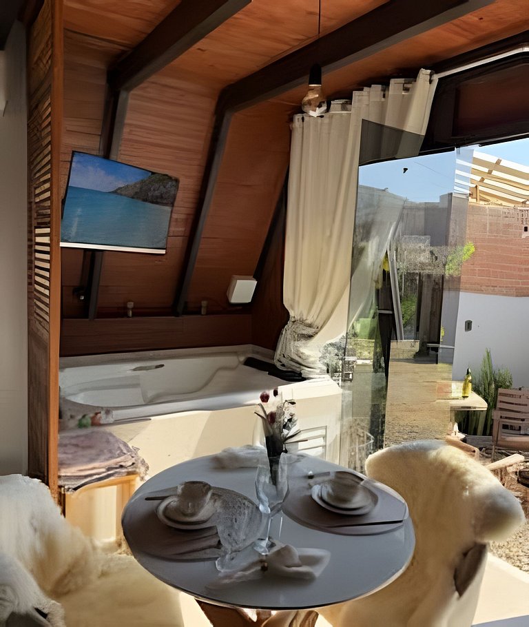 Cabana Riviera | Jacuzzi Privativa | Ferrugem